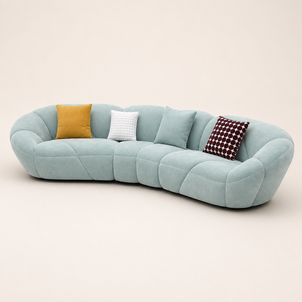 Mornhush Sculpted Curved Modular Sofa