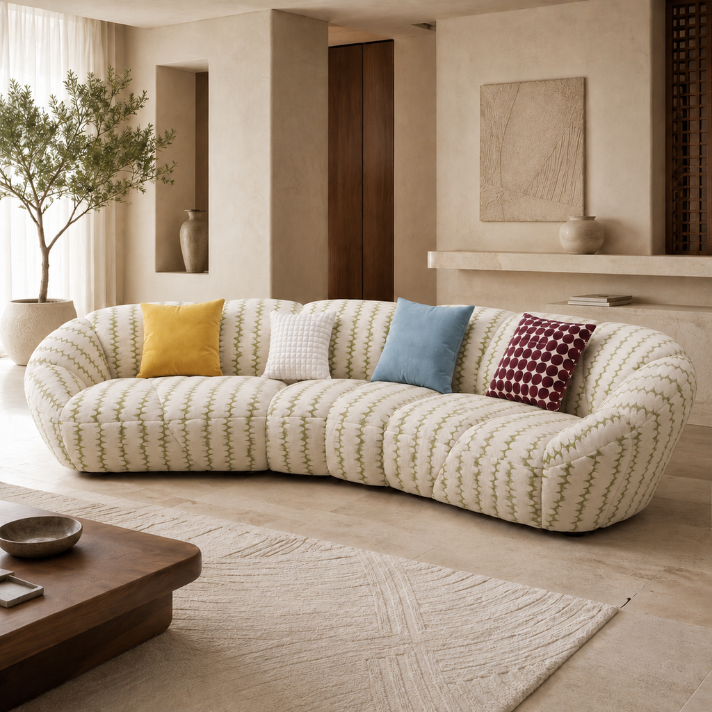 Mornhush Sculpted Curved Modular Sofa